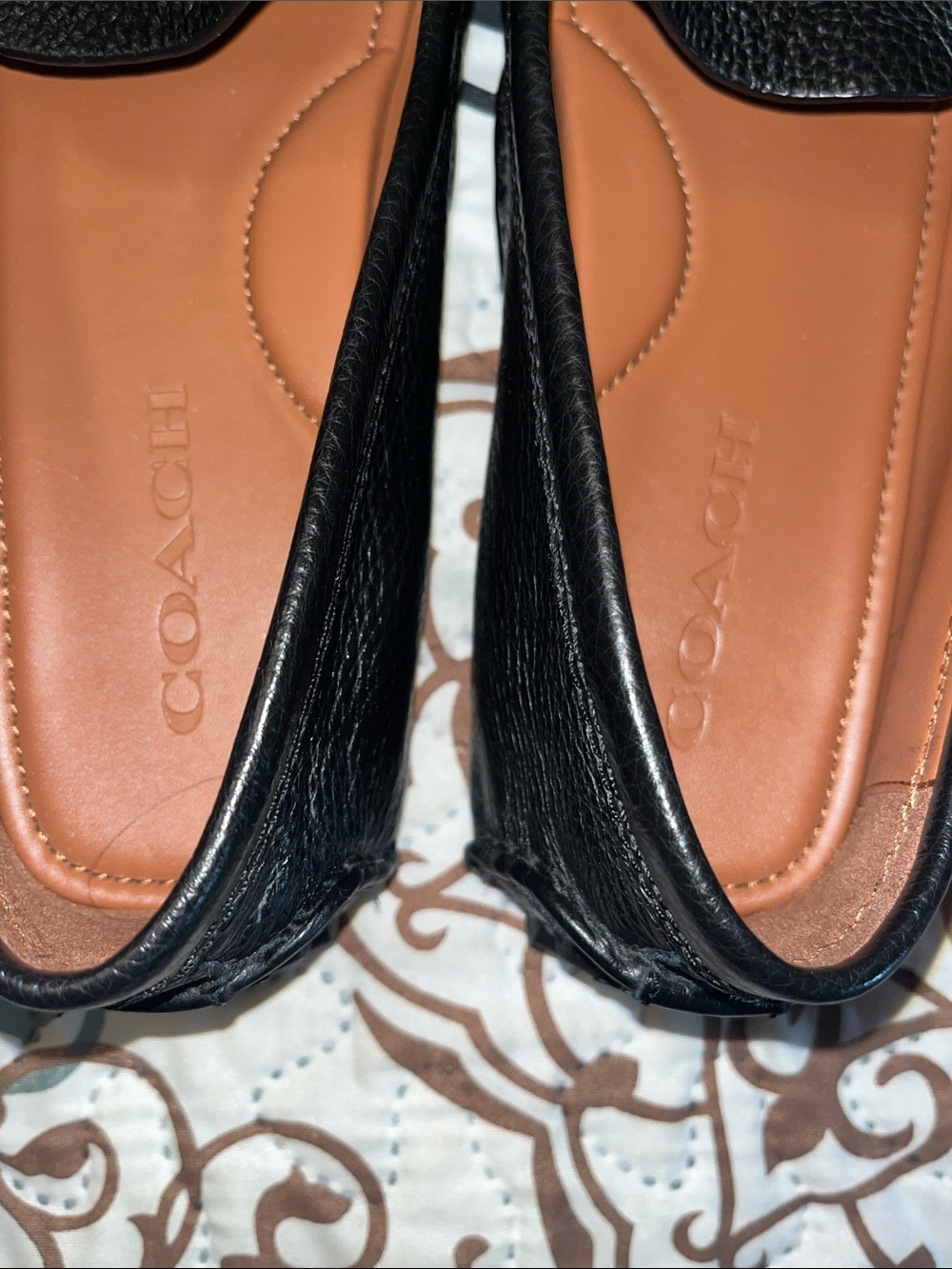 Coach Black Pebble Leather Crosby Driving Loafer - Picture 6 of 7